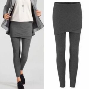 CAbi 3577 Skirted M'Leggings Size Small Charcoal Grey Stretchy Modest Athleisure